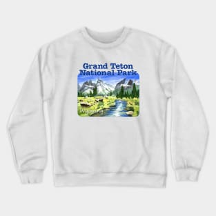 Grand Teton National Park, Wyoming Crewneck Sweatshirt